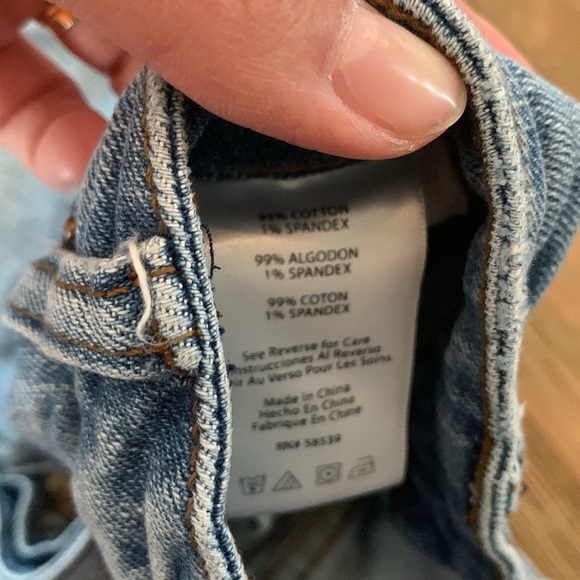 High Waist Denim Shorts Light Wash STS Blue - Picture 5 of 5